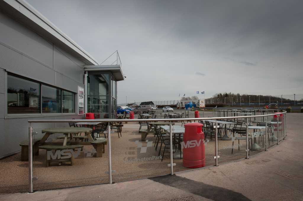 Outdoor glass balustrade