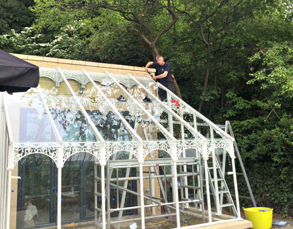 Greenhouse glass: replacing panes of greenhouse glass
