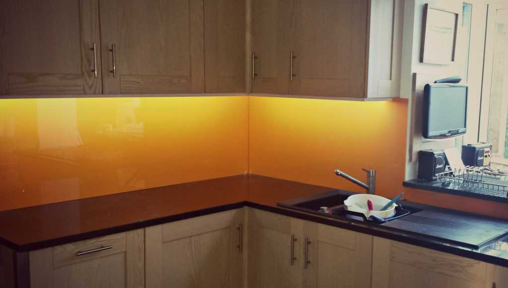 Colour RAL 2003 Pastel Orange as chosen by our customer in Bingham.
