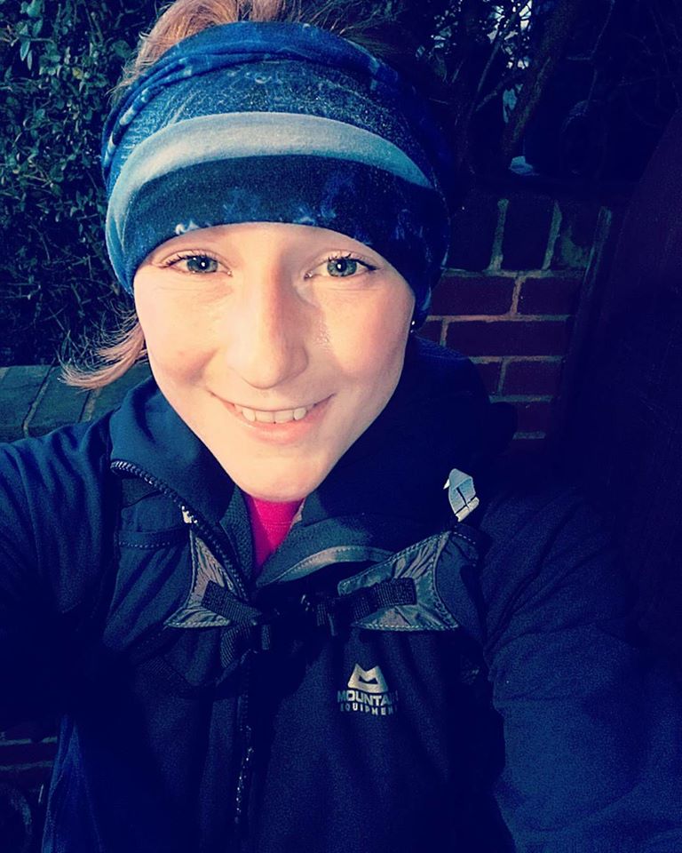 Danielle with the Friday feeling after completing her last run-to-work commute of the week!