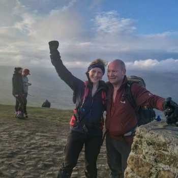 Father/Daughter duo Danny & Danielle on a recent training hike in the Peak District