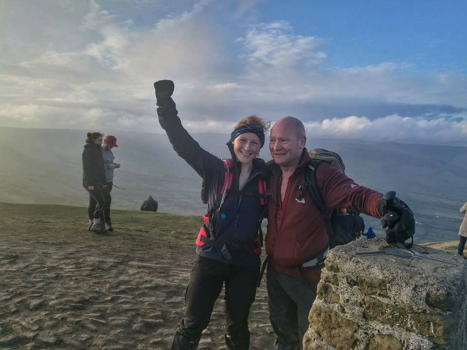 Father/Daughter duo Danny & Danielle on a recent training hike in the Peak District