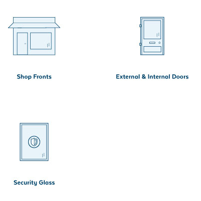 common uses for laminated and toughened glass