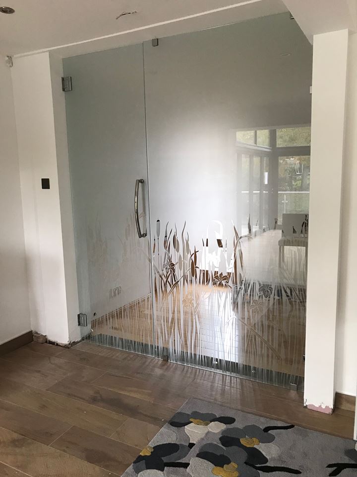 glass door