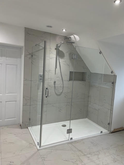 Glass shower screen