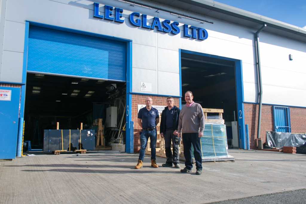 Lee Glass Directors standing outside of the Lee Glass premises